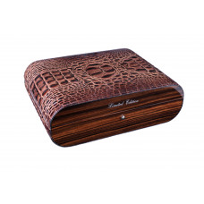 Хьюмидор для сигар Gentili Croco Brown на 10 сигар Limited Edition SV10-Croco-Brown