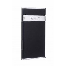Зажигалка Caseti турбо, тонкая, черная CA418-2