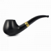 Трубка для табака WoodPipe Груша 001 Черная под фильтр 9 мм