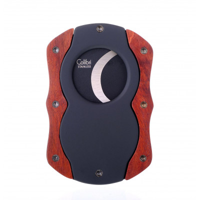 Гильотина для сигар Colibri с отделкой деревом, Красное дерево CU100T30