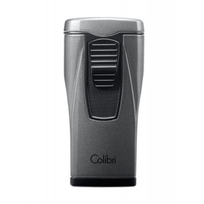 Зажигалка для сигар Colibri Monaco три турбо-пламени серый металлик LI880T6