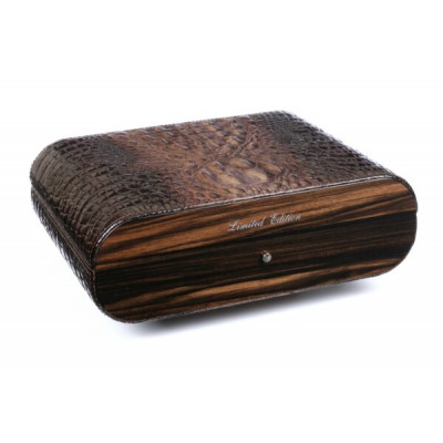 Хьюмидор для сигар Gentili Croco Brown на 15 сигар Limited Edition SV10-Croco-Brown