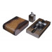 Набор сигарных аксессуаров Gentili SET-SV10-Croco-Brown-2