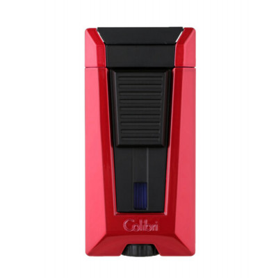 Зажигалка для сигар Colibri Stealth три турбо-пламени красный металлик LI900T3