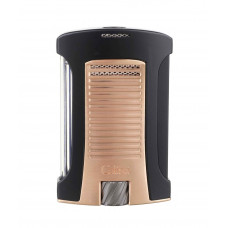 Зажигалка сигарная Colibri Daytona черная-розовое золото LI770T17