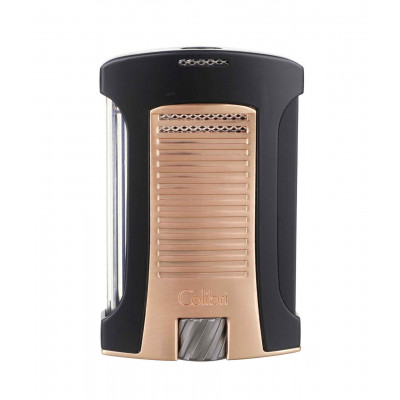 Зажигалка сигарная Colibri Daytona черная-розовое золото LI770T17