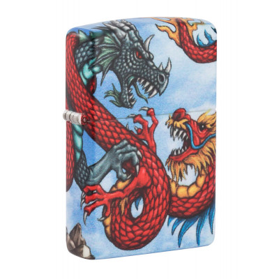 Зажигалка ZIPPO 49354 Dragon White Matte