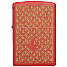 Зажигалка ZIPPO 49573 Flame Pattern Red Matte