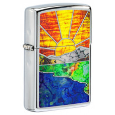 Зажигалка ZIPPO 49721 Sunset High Polish Chrome
