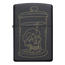 Зажигалка ZIPPO 49575 Skull Design Black Matte