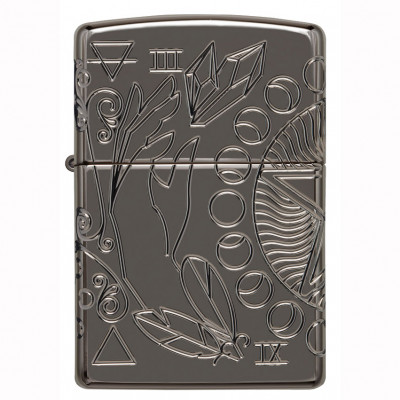Зажигалка ZIPPO 49689 Armor Wicca Design Black Ice