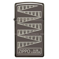 Зажигалка ZIPPO 49709 65th Anniversary ZIPPO Slim Collectible Black Ice