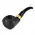 Трубка для табака WoodPipe Груша 007 SandBlast BLACK под фильтр 9 мм