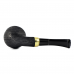 Трубка для табака WoodPipe Груша 007 SandBlast BLACK под фильтр 9 мм