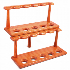 Деревянная подставка для трубок 205 для 10 трубок Orange
