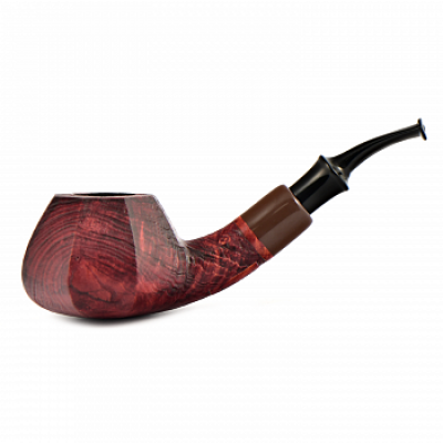  Трубка для табака Astra Nova Tomato Bent Faceted Bordeaux Blast 164 без фильтра.