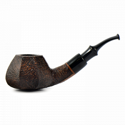  Трубка для табака Astra Nova Tomato Bent Faceted Brown Blast 163 без фильтра.