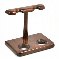 Деревянная подставка для трубок 102 для 2 трубок Brown