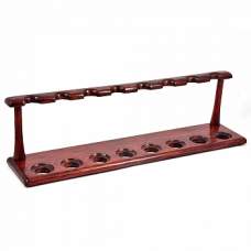 Деревянная подставка для трубок 108 для 8 трубок Dark Red