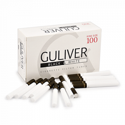  Гильзы для сигарет Gulliver Black & White 100 шт