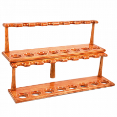Деревянная подставка для трубок 208 для 16 трубок Light Orange