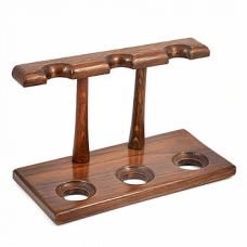 Деревянная подставка для трубок 103 для 3 трубок Brown