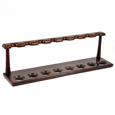 Деревянная подставка для трубок 108 для 8 трубок Dark Brown