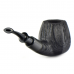  Трубка для табака Astra Nova Morta Apple Bent Faceted Black Blast 245 без фильтра.