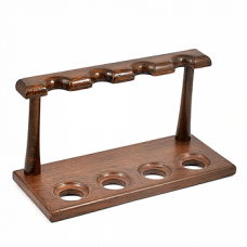 Деревянная подставка для трубок 104 для 4 трубок Brown