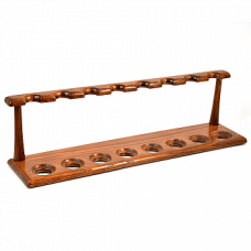 Деревянная подставка для трубок 108 для 8 трубок Brown