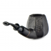  Трубка для табака Astra Nova Apple Bent Faceted Black Blast 145 без фильтра.
