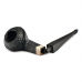  Трубка для табака Peterson Junior SandBlast Silver Mounted Straight Buldog без фильтра