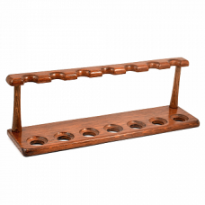 Деревянная подставка для трубок 107 для 7 трубок Brown