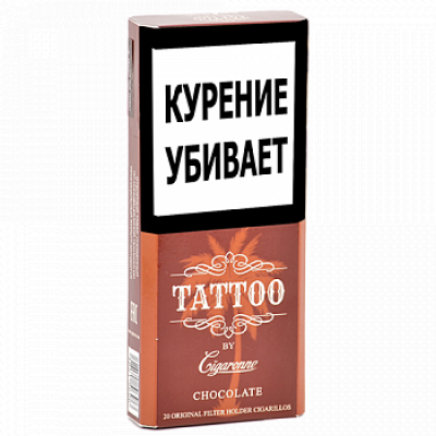 Сигариллы Cigaronne Tattoo Chocolate Super Slims 20 шт
