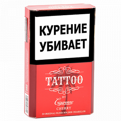 Сигариллы Cigaronne Tattoo Cherry King Size 20 шт