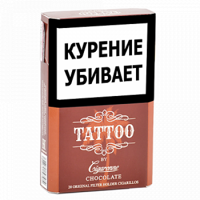 Сигариллы Cigaronne Tattoo Chocolate King Size 20 шт
