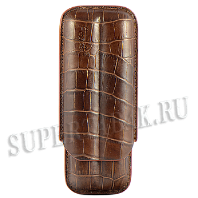 Футляр для 2 сигар - Angelo в подарочной коробке - арт. 812140 (коричневый)