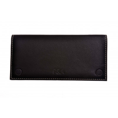 Кисет P&A для самокруток и 2 смесей, натуральная кожа, черный P307-black