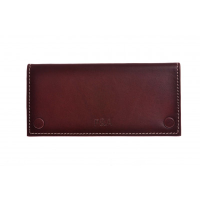 Кисет P&A для самокруток и 2 смесей, натуральная кожа, коричневый P307-brown