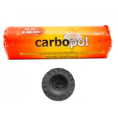Уголь для кальяна CARBOPOL (Карбопол) 40 мм