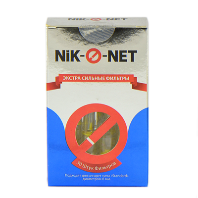 Мундштук для сигарет мини-фильтр 8мм Стандарт Nic-O-Net 30 шт.