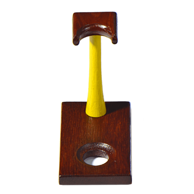 Подставка деревянная Henry для 1 трубки Red/Yellow