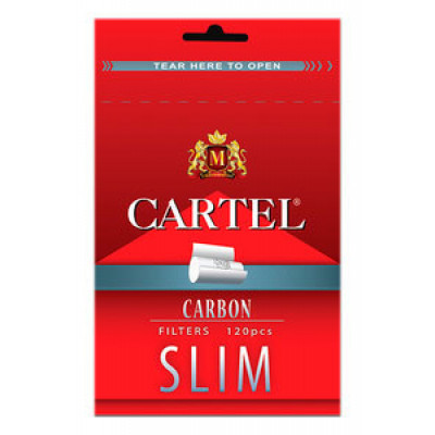 Сигаретные фильтры Cartel Slim Carbon 6 мм.