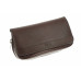 Сумка P&A для 2 трубок и табака, натуральная кожа 417ME-Brown-gloss