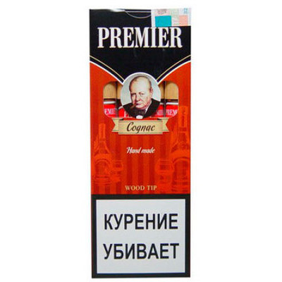 Premier Cognac с мундштуком 4 шт.