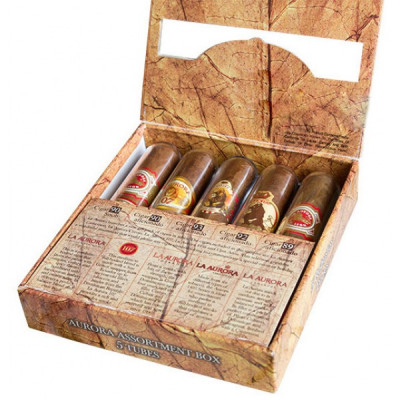 Набор Сигар La Aurora Assortiment Box в стеклянной Тубе (5 шт)