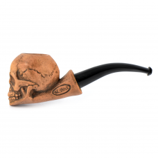 Трубка для табака глиняная Parol P50013 Skull 02 БЕЗ фильтра