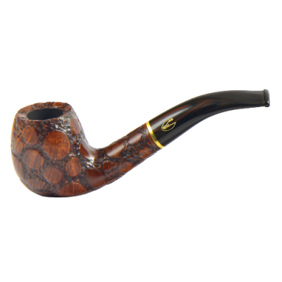 Трубка для табака Savinelli Alligator Brown 677 фильтр 9 мм