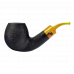 Трубка для табака Stanwell Shorty Dark Black Sand 185 фильтр 9 мм