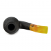 Трубка для табака Stanwell Shorty Dark Black Sand 185 фильтр 9 мм